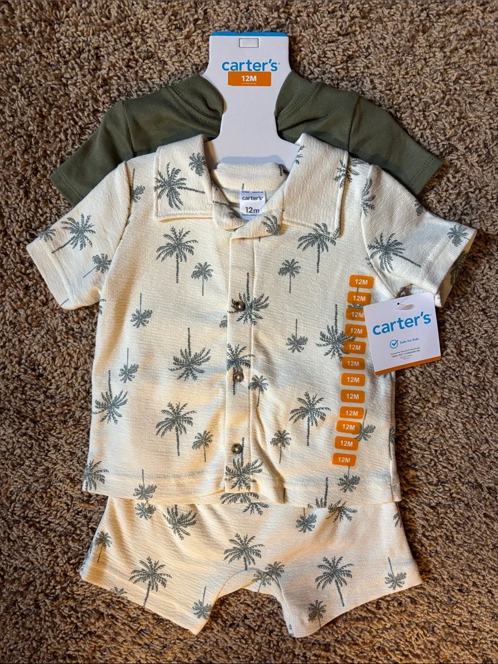 NWT Carter’s 12 month baby 3 piece set